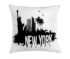 Cool Calligraphic Layout Pillow Cover