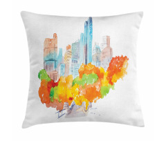 Watercolor Autumn Art Pillow Cover