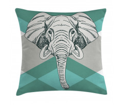 Minimalist Boho Elephant Pillow Cover