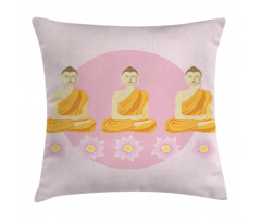 Lotus Flower Ethnic Art Pillow Cover