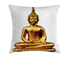 Statue Buildings Oriental Pillow Cover