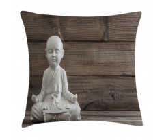 Meditating Asian Baby Pillow Cover