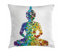 Meditating Silhouette Pillow Cover