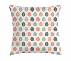 Rhythmic Autumnal Leaves Pillow Cover