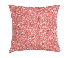 Abstract Red Caviar Graphic Pillow Cover