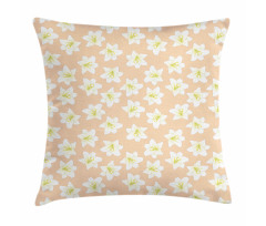 Abstract Lilium Candidum Pillow Cover