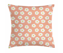 White Chrysanthemum Flower Pillow Cover