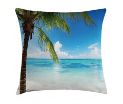 Exotic Beach Shoreline Pillow Cover