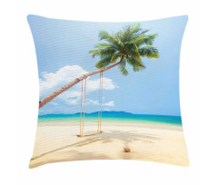 Coconut Palms Island Pillow Cover