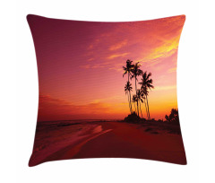 Hawaii Style Palm Trees Pillow Cover