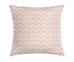 Vintage Doodle Style Artwork Pillow Cover