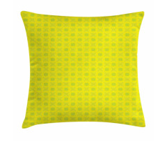 Round Monotone Squares Pillow Cover