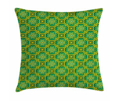 Bicolour Ornamental Motifs Pillow Cover