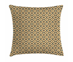 Colored Retro Shapes Art Pillow Cover