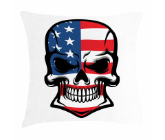 Scary Skull Art Pillow Cover