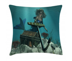 Ocean Mythical Pirate Pillow Cover