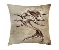 Vintage Mythical Art Pillow Cover