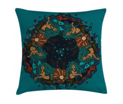 Vintage Marine Theme Pillow Cover