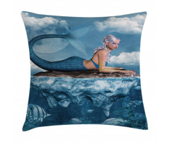 Mythical Sea Graphic Pillow Cover