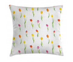 Country Tulips Pillow Cover