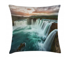 Wild Nature Waterfall Pillow Cover