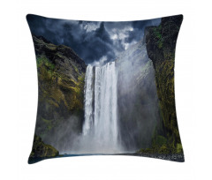 America Cliffs Scene Pillow Cover