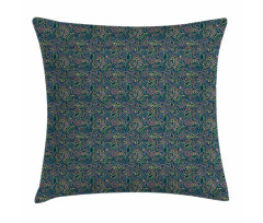 Vintage Muted Tone Leaves Pillow Cover