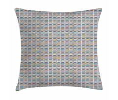 Pastel Simplistic Motifs Pillow Cover