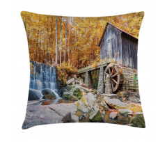 Historic Mill Autumn Pillow Cover
