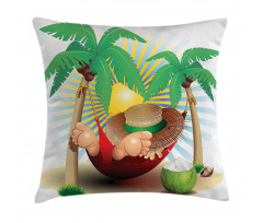 Exotic Summer Paradise Pillow Cover