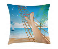 Hawaiian Ocean Hammock Pillow Cover