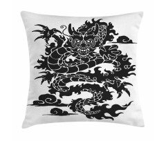 Cultural Chinese Silhouette Pillow Cover