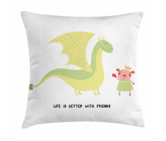 Life is Better with Friends Pillow Cover