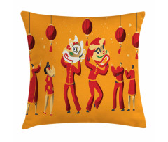 Chinese New Year Celebration Pillow Cover