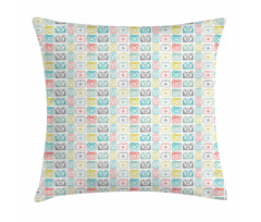 Sketchy and Colorful Cameras Pillow Cover