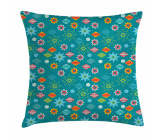 Ornate Colorful Elements Pillow Cover