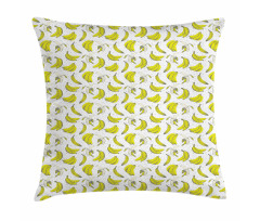 Peeled Whole Fruit Sketch Pillow Cover