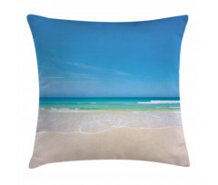 Paradise Sunny Sky Scene Pillow Cover