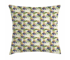 Watercolor Style Tropic Art Pillow Cover