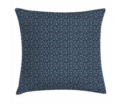 Abstract Leafy Motifs Pillow Cover