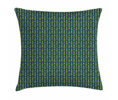 Graphical Geometric Flowers Pillow Cover