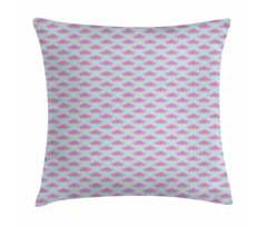 Grunge Colorful Clouds Pillow Cover