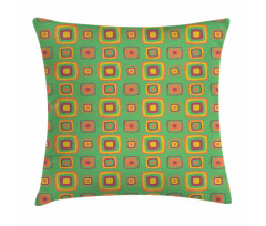 Retro Feelings Squares Pillow Cover