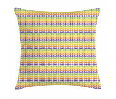 Horizontal Mini Triangles Pillow Cover