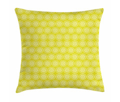 Round Elements with Spikes Pillow Cover
