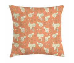 Western Saddles Bits Elements Pillow Cover