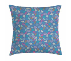 Maple Flowers Plants Leaves Pillow Cover