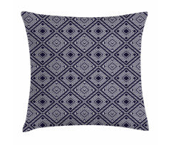 Rhythmic Bicolored Motifs Pillow Cover