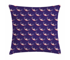 Witty Smile Teeth Cat's Whisker Pillow Cover