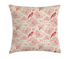 Vintage Style Flowers Art Pillow Cover